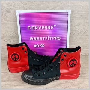 🦋Converse Chuck Taylor Seek Peace "Black/Red"